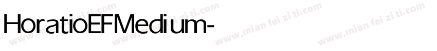 HoratioEF Medium字体转换